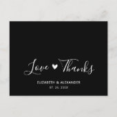 Budget Liebe und vielen Dank an Script Wedding Vie Postkarte (Vorderseite)