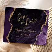 Budget Lila Agate Wedding Save the Date