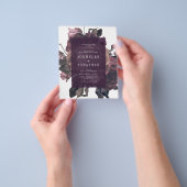 Budget Lila antike Rose Vintage Hochzeit Flyer (Gruppe)