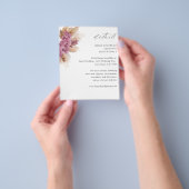Budget Lila Blumenbücher Details Flyer (Gruppe)