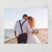 Budget Lila Blumenhochzeit Foto Vielen Dank (Rückseite)