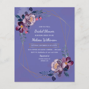 Budget Lila Brautparty Floral Flyer