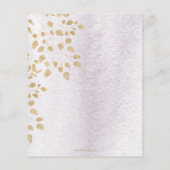 Budget Lila Butterfly Baby Dusche Einladung (Rückseite)