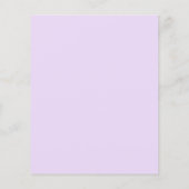 Budget Lila Floral 30. Geburtstag Einladung (Rückseite)