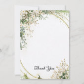 Budget Lila Florals Bridgerton Brautparty Dankeskarte (Vorderseite)