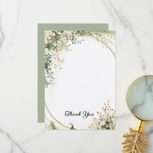 Budget Lila Florals Bridgerton Brautparty Dankeskarte (Vorderseite/Rückseite Beispiel)