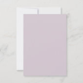 Budget Lila Florals Bridgerton Brautparty Einladung (Rückseite)