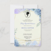 Budget Lila Florals Bridgerton Brautparty Einladung (Vorderseite)