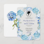 Budget Lila Florals Bridgerton Brautparty Einladung (Vorne/Hinten)