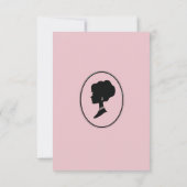 Budget Lila Florals Bridgerton Brautparty Einladung (Rückseite)