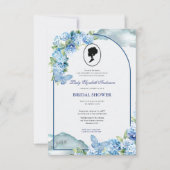 Budget Lila Florals Bridgerton Brautparty Einladung (Vorderseite)