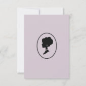 Budget Lila Florals Bridgerton Brautparty Einladung (Rückseite)