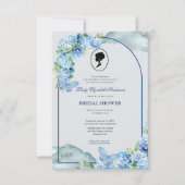 Budget Lila Florals Bridgerton Brautparty Einladung (Vorderseite)