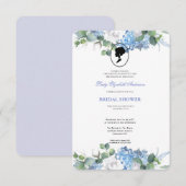 Budget Lila Florals Bridgerton Brautparty Einladung (Vorne/Hinten)