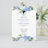 Budget Lila Florals Bridgerton Brautparty Einladung (Stehend Vorderseite)