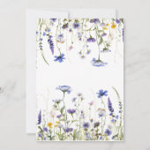 Budget Lila Florals Bridgerton Brautparty Einladung (Rückseite)