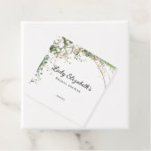 Budget Lila Florals Bridgerton Brautparty Geschenkanhänger (Beispiel)