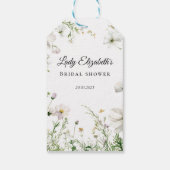 Budget Lila Florals Bridgerton Brautparty Geschenkanhänger (Rückseite)