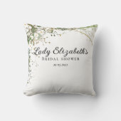 Budget Lila Florals Bridgerton Brautparty Kissen (Vorderseite)