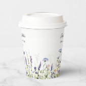 Budget Lila Florals Bridgerton Brautparty Pappbecher (Links)