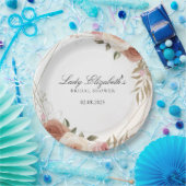 Budget Lila Florals Bridgerton Brautparty Pappteller (Party)