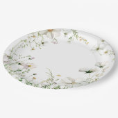 Budget Lila Florals Bridgerton Brautparty Pappteller (Schrägansicht)