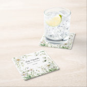 Budget Lila Florals Bridgerton Brautparty Rechteckiger Pappuntersetzer (Vor Ort)