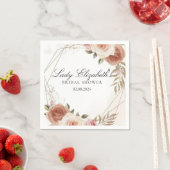 Budget Lila Florals Bridgerton Brautparty Serviette (Beispiel)