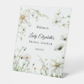 Budget Lila Florals Bridgerton Brautparty Sockelschild (Vorderseite)