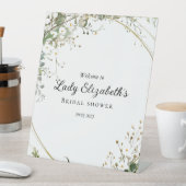 Budget Lila Florals Bridgerton Brautparty Sockelschild (In Situ)