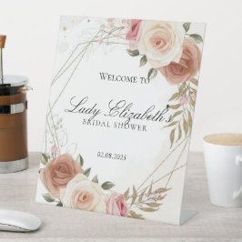 Budget Lila Florals Bridgerton Brautparty Sockelschild