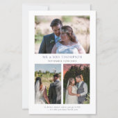 BUDGET Lila Florals Hochzeit 3 Foto Zitat Danke (Rückseite)