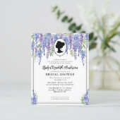 Budget Lila Florals Regency Era Brautparty (Stehend Vorderseite)