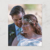 Budget Lila Glitzer Foto Hochzeit Vielen Dank (Rückseite)