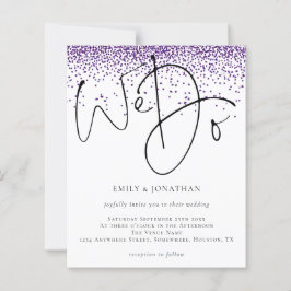 Budget Lila Glitzer Skript machen wir Hochzeit Ein