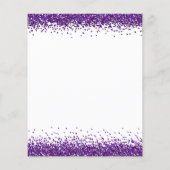 Budget Lila Glitzer Weihnachten Party Weißer Einla (Rückseite)