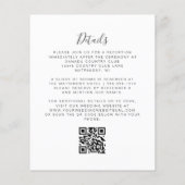 Budget Lila Kranz Monogramm QR-Code Hochzeit (Rückseite)