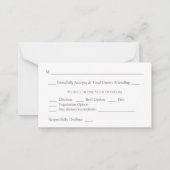 Budget Lila- Light & Dark Floral 2SM UAWG Mitteilungskarte (Rückseite)