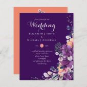 BUDGET Lila Orange Dusk bis Morgendämmerung Einlad (Vorne/Hinten)