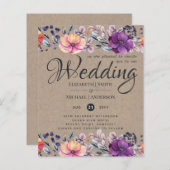 BUDGET Lila Orange Dusk bis Morgendämmerung Einlad (Vorne/Hinten)