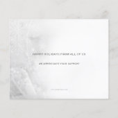 Budget Lila Ornament Company Holiday Card (Rückseite)