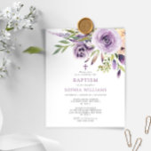 Budget Lila Rose Blumentaufen Einladung