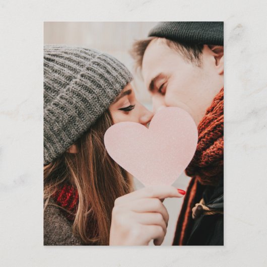 Budget Lila String Light Foto Wedding Einladung (Rückseite)