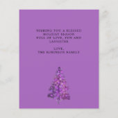 Budget Lila Weihnachtsbaum Merry and Bright (Rückseite)