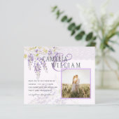 BUDGET Lila Wisteria Ampere and FOTO Wedding (Stehend Vorderseite)