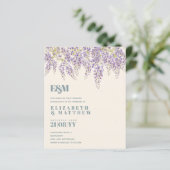 BUDGET Lila Wisteria Sage Blumengarten Hochzeit (Stehend Vorderseite)