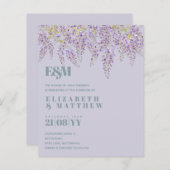 BUDGET Lila Wisteria Sage Blumengarten Hochzeit (Vorne/Hinten)