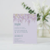 BUDGET Lila Wisteria Sage Blumengarten Hochzeit (Stehend Vorderseite)