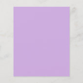 Budget Lilac Birthday Cake 50. Party Einladung (Rückseite)