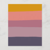 Budget Lilac Color Block Stilvolle Hochzeiteinladu (Rückseite)